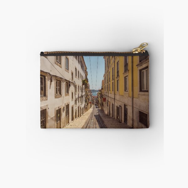 Item preview, The Ascensor da Bica tram lift in Lisbon deserted - photo designed and sold by CineWanderlust.