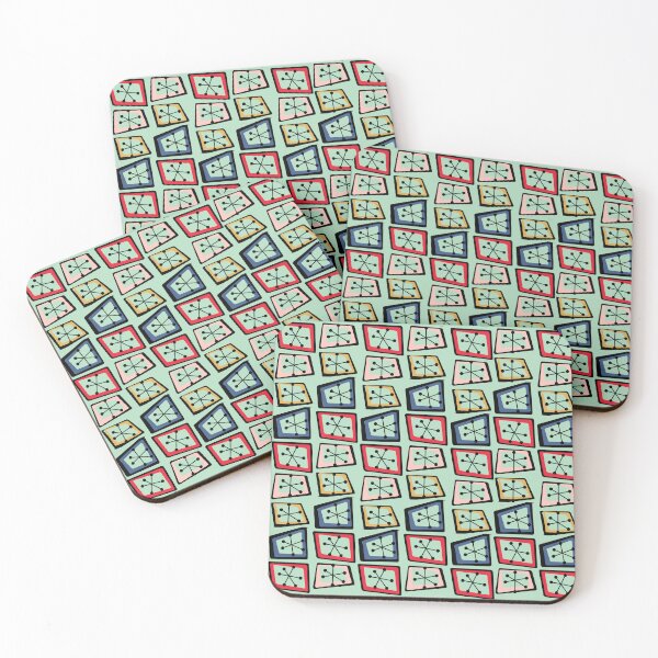 Item preview, Retro pattern No.51- starbursts and rectangles designed and sold by TalkingHerds.