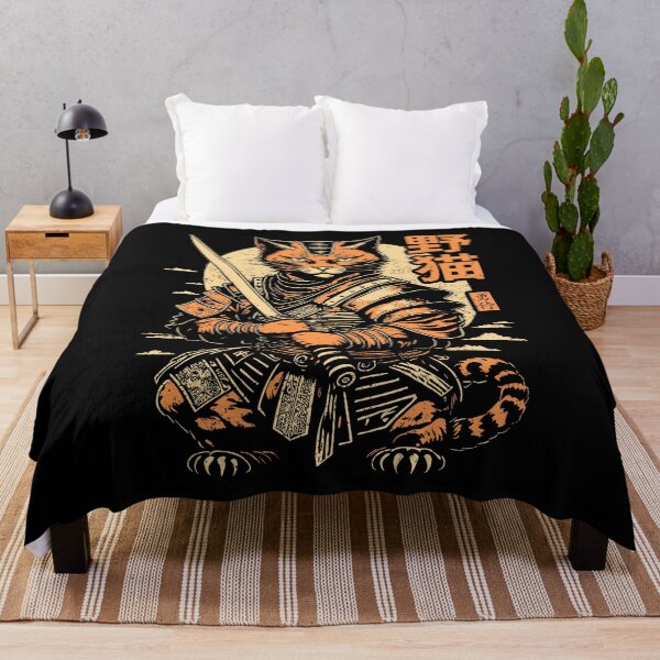 Item preview, Cat Samurai Warrior Retro Vintage Japanese Feline Bushido designed and sold by GrandeDuc.