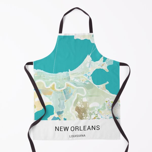 Item preview, New Orleans Louisiana Named City Map - Pastel Color Scheme designed and sold by StylishStacks.