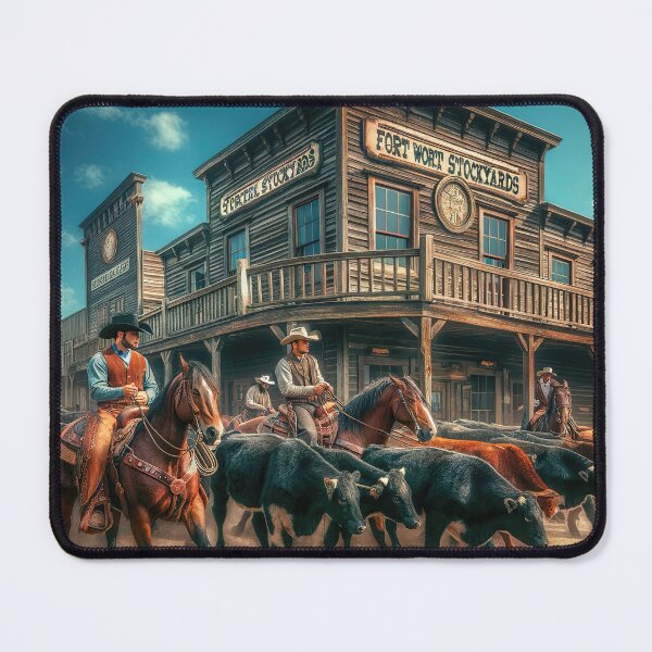 Item preview, Cowboys at Fort Worth Stockyards: A Tribute to Texas Heritage designed and sold by FIYARO.
