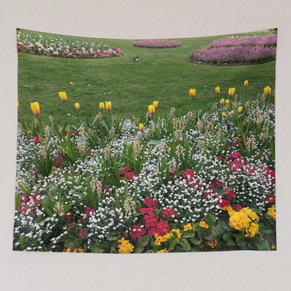 Item preview, #313 |☼| Magpie In The Flower Field (Jephson Gardens) designed and sold by Naean H.F. (Nez Man).