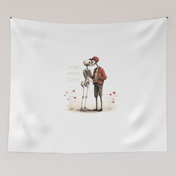 Item preview, Preppy skeleton love never dies designed and sold by IdeasDream.