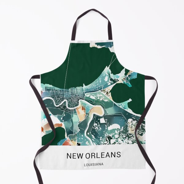 Item preview, New Orleans Louisiana Named City Map - Lush Green designed and sold by StylishStacks.