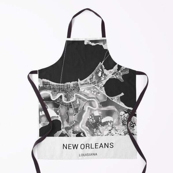 Item preview, New Orleans Louisiana Named City Map - Black and White designed and sold by StylishStacks.