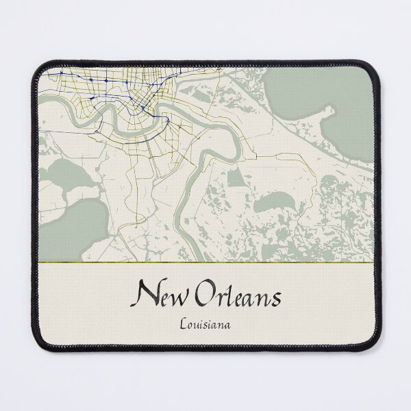 Item preview, New Orleans Louisiana Named City Map - Hand-Drawn designed and sold by StylishStacks.