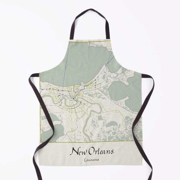 Item preview, New Orleans Louisiana Named City Map - Hand-Drawn designed and sold by StylishStacks.