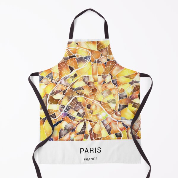 Item preview, Paris France Named City Map - Golden Yellow designed and sold by StylishStacks.