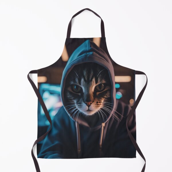 Item preview, Cyber Whiskers: Hacker Cat Unleashes Mischief designed and sold by RK - Shop.