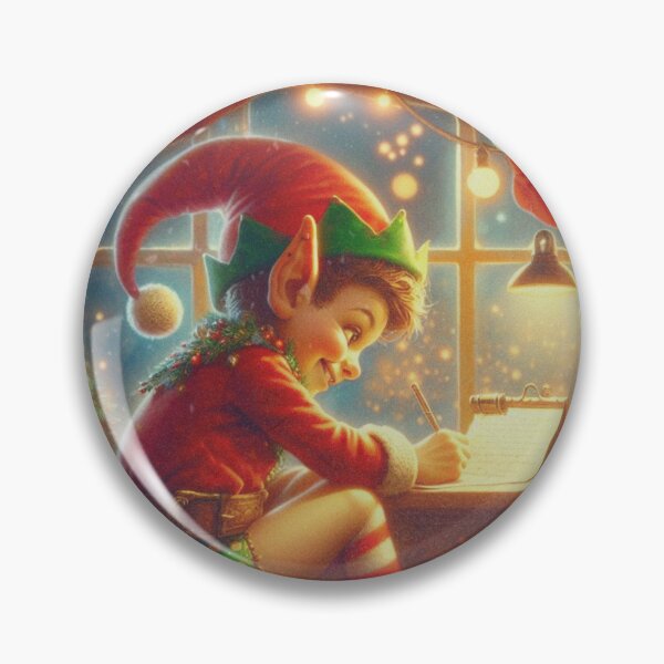 Item preview, Whimsical Holiday Delight - Santa's Little Scribbler Elf and Toad in Festive Festivities designed and sold by zax454.