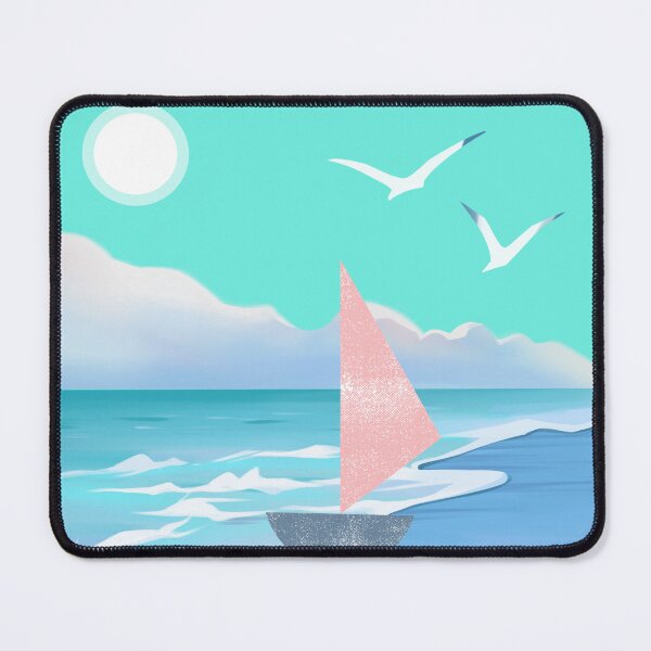 Item preview, An aesthetic artistic painting, the beauty of the tranquility of the beach designed and sold by RAIN SPIRIT.