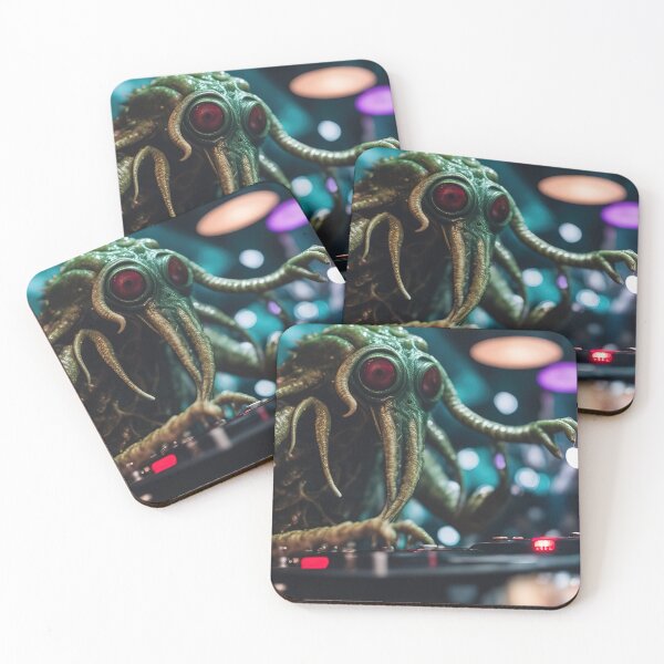 Item preview, Cosmic Grooves: DJ Cthulhu's Birthday Bash Techno Party designed and sold by RK - Shop.