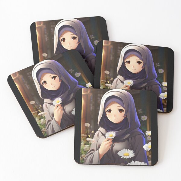 Item preview, Headscarf Beauty with Daisy Charm designed and sold by ReyhansArtWorld.