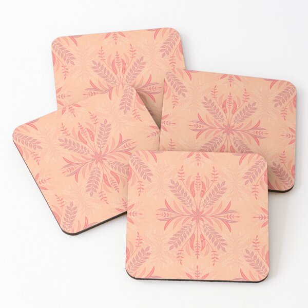 Item preview, Elegant Leaf Motifs in Peach Fuzz + Friends designed and sold by PaisleyMcNoodle.