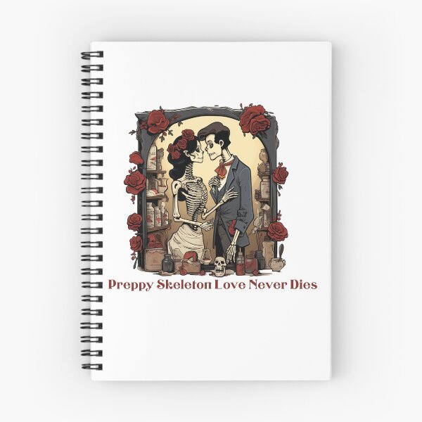 Item preview, Preppy Skeleton Love Never Dies designed and sold by IdeasDream.