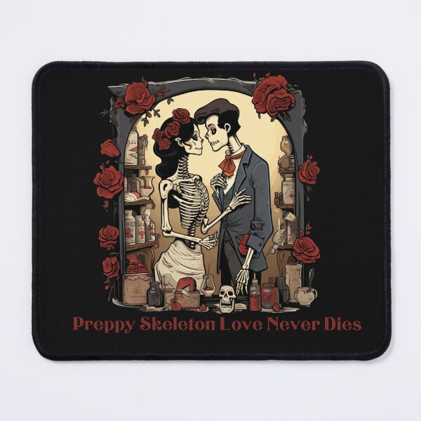 Item preview, Preppy Skeleton Love Never Dies designed and sold by IdeasDream.