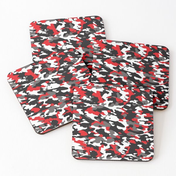 Item preview, Red, gray and white Camouflage designed and sold by TheCamoShop.
