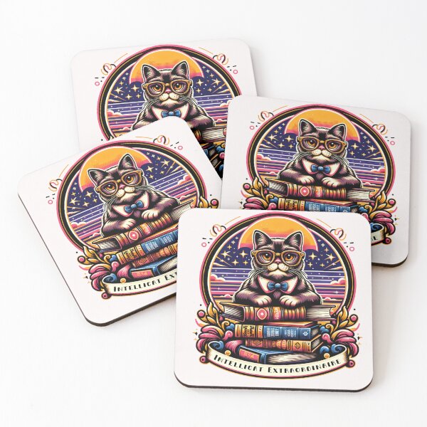 Aperçu de l'œuvre Cadeau de chat drôle extraordinaire Intellicat pour les amoureux des chats créée et vendue par Suhy.
