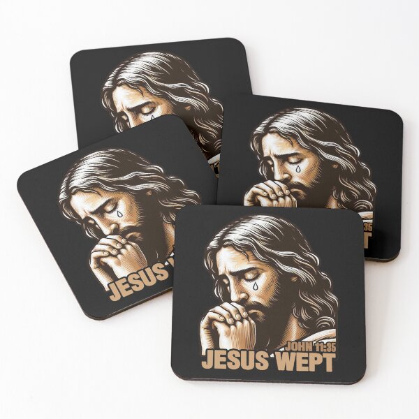 Item preview, John 11:35 Jesus Wept Bible Quote Garden of Gethsemane designed and sold by plushism.
