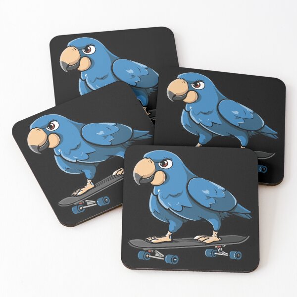 Item preview, Blue Quaker Bird Skateboard Punk designed and sold by NAMIllustrator.