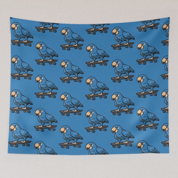 Item preview, Blue Quaker Bird Skateboard Punk designed and sold by NAMIllustrator.