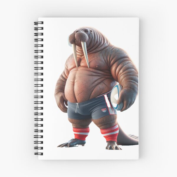 Item preview, Walrus Rugby Player designed and sold by SpendieSellers.