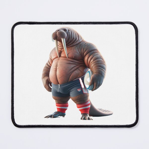 Item preview, Walrus Rugby Player designed and sold by SpendieSellers.