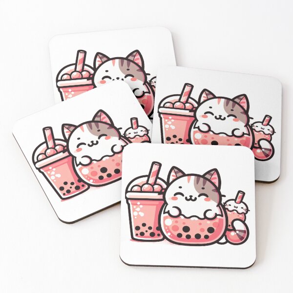 Item preview, Bubble Tea Cute NekoCat designed and sold by tuckmerrytees.