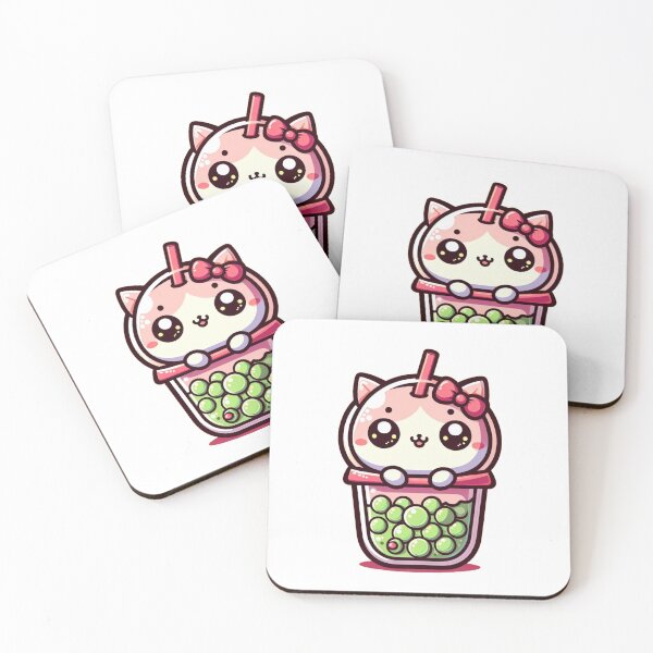 Item preview, Bubble Tea Cute NekoCat  designed and sold by tuckmerrytees.