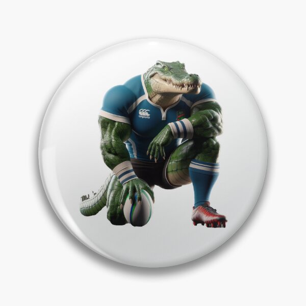 Item preview, Saltwater crocodile Rugby Player designed and sold by SpendieSellers.