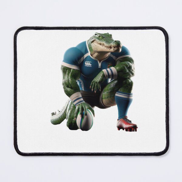 Item preview, Saltwater crocodile Rugby Player designed and sold by SpendieSellers.
