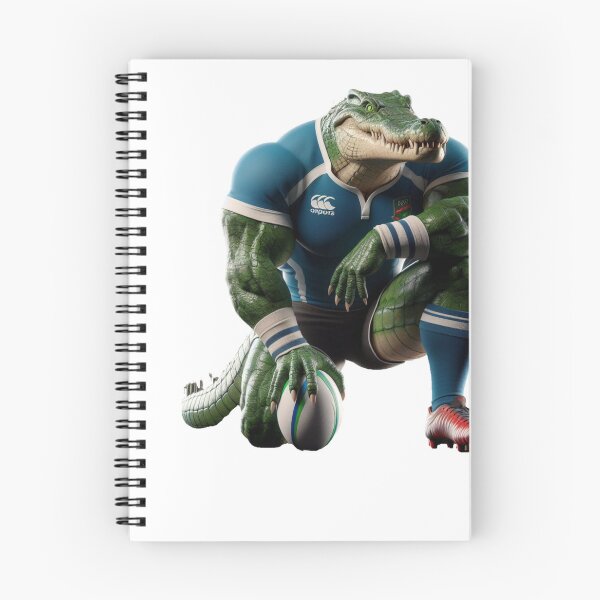Item preview, Saltwater crocodile Rugby Player designed and sold by SpendieSellers.