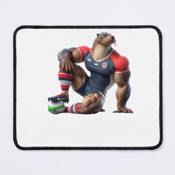 Item preview, Sea lion crocodile Rugby Player designed and sold by SpendieSellers.