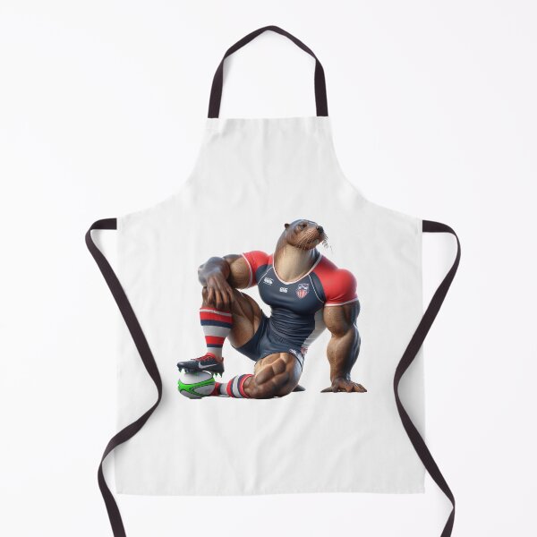 Item preview, Sea lion crocodile Rugby Player designed and sold by SpendieSellers.