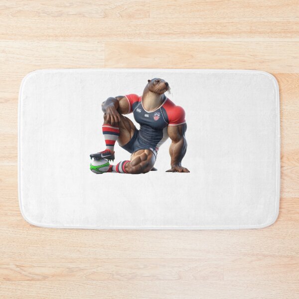 Item preview, Sea lion crocodile Rugby Player designed and sold by SpendieSellers.
