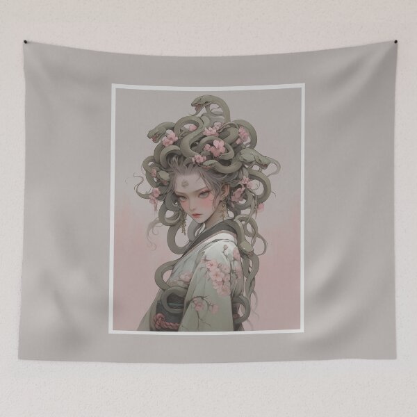 Artikelvorschau, Medusa im japanischen Stil entworfen und verkauft von Mikikul.