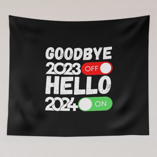 Item preview, Happy New Year 2024 Goodbye 2023 Hello 2024 designed and sold by JRsmail.