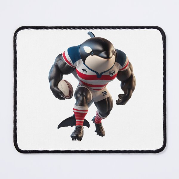 Item preview, Orca Rugby Player designed and sold by SpendieSellers.