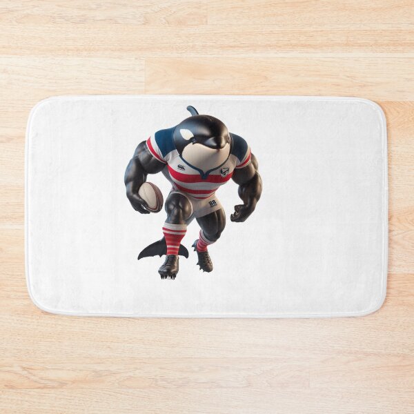Item preview, Orca Rugby Player designed and sold by SpendieSellers.