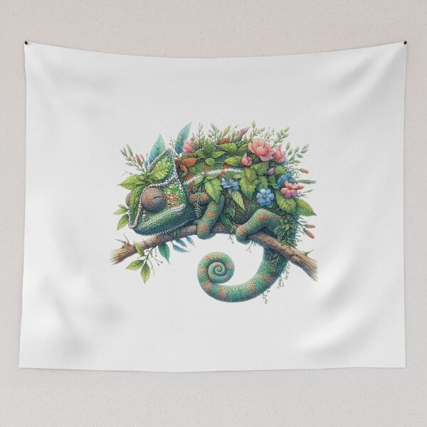 Item preview, chameleon integrated with nature designed and sold by Yourdreamworld.