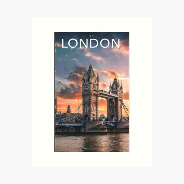 Item preview, "Cinematic London Odyssey" - London travel poster Wanderlust designed and sold by stickercuffs.