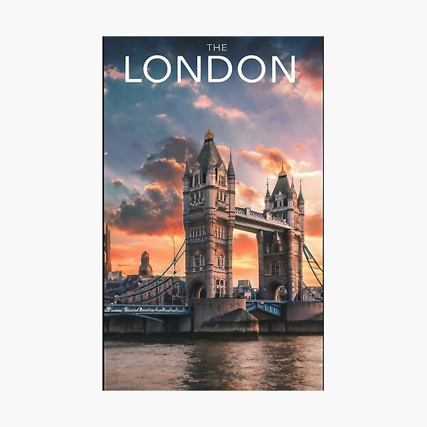 Item preview, "Cinematic London Odyssey" - London travel poster Wanderlust designed and sold by stickercuffs.