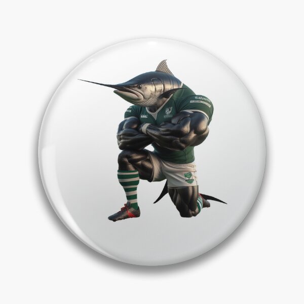 Item preview, Black marlin Rugby Player designed and sold by SpendieSellers.