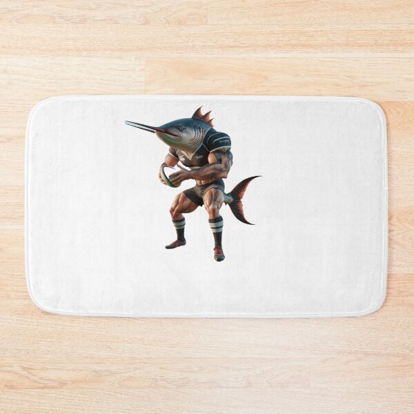 Item preview, Sword Fish Rugby Player designed and sold by SpendieSellers.