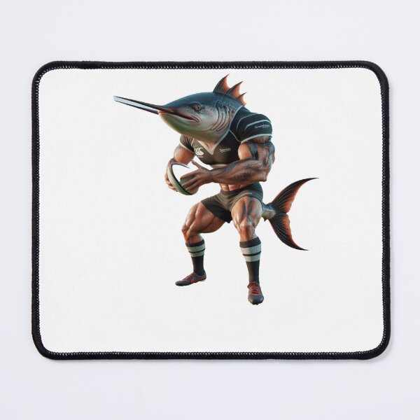 Item preview, Sword Fish Rugby Player designed and sold by SpendieSellers.