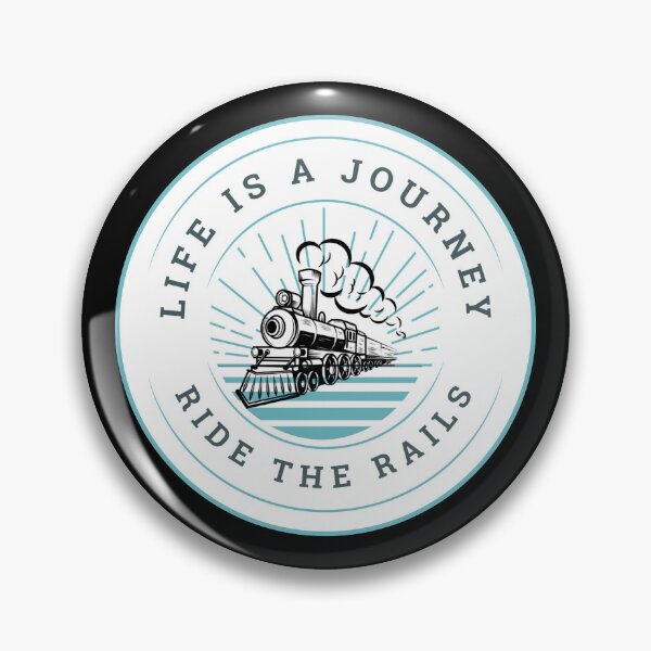 Item preview, "Life is A Journey, Ride The Rails" Classic Tshirt for Trains or Locomotives fans. designed and sold by huckleberrytees.