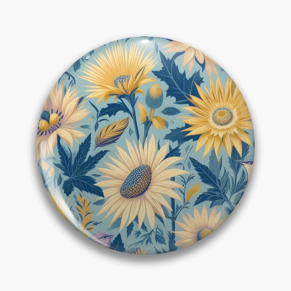 Artikelvorschau, Morris blue florals entworfen und verkauft von tipitoes.