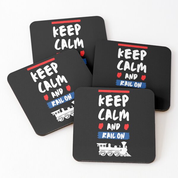 Item preview, "Keep Calm And Rail On" Classic Tshirt for Trains or Locomotives fans. designed and sold by huckleberrytees.