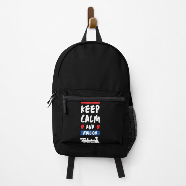 Item preview, "Keep Calm And Rail On" Classic Tshirt for Trains or Locomotives fans. designed and sold by huckleberrytees.