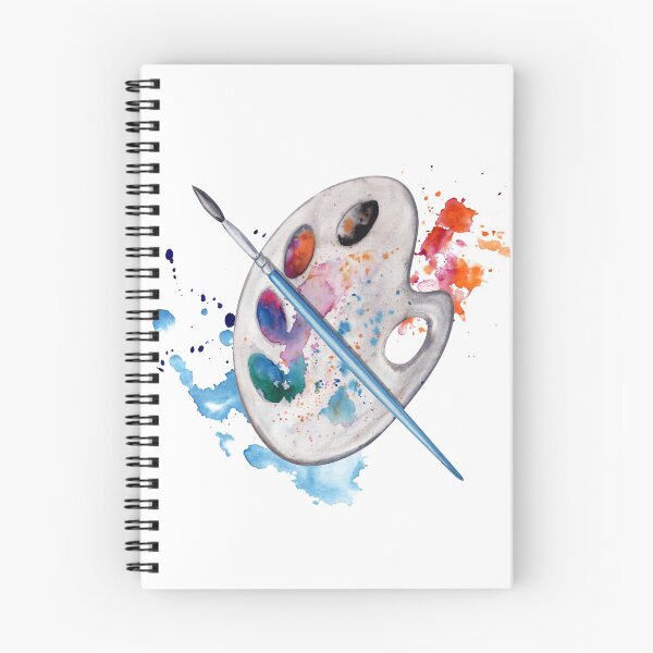 Artikelvorschau, Künstlerpalette mit Pinsel und Farbspritzer entworfen und verkauft von SvettyArt.